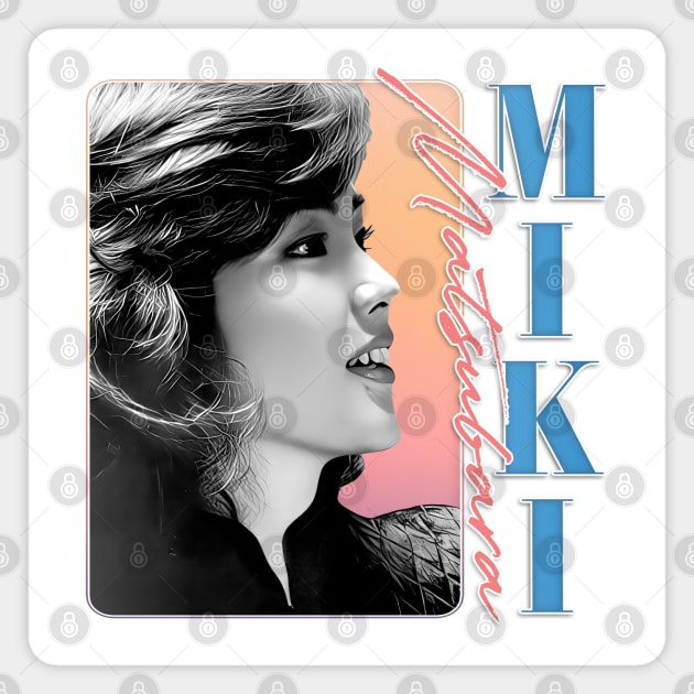 Miki Matsubara // Retro 80s Fan Art Design Magnet by DankFutura